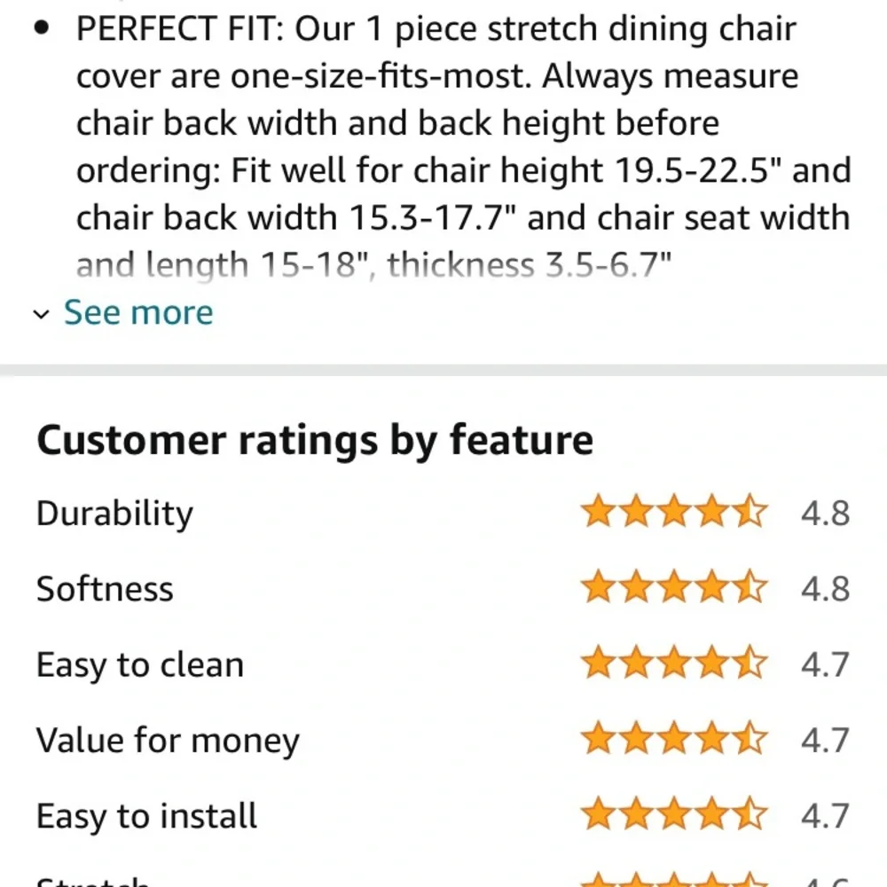 Two stretch dining chair slip covers. Brand NEW